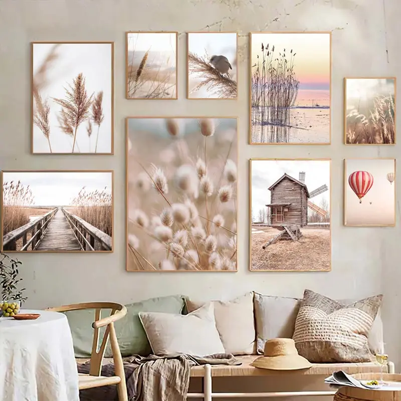 Beige Landschap Wall Art Poste - Orchard Sprayer Tractor recensie en prijs