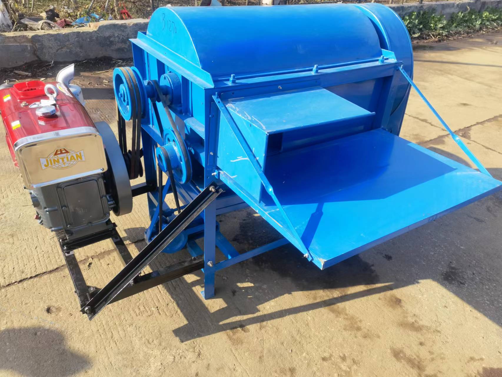Mobiele dieselmotor aangedreve - Rice Thresher Machine recensie en prijs